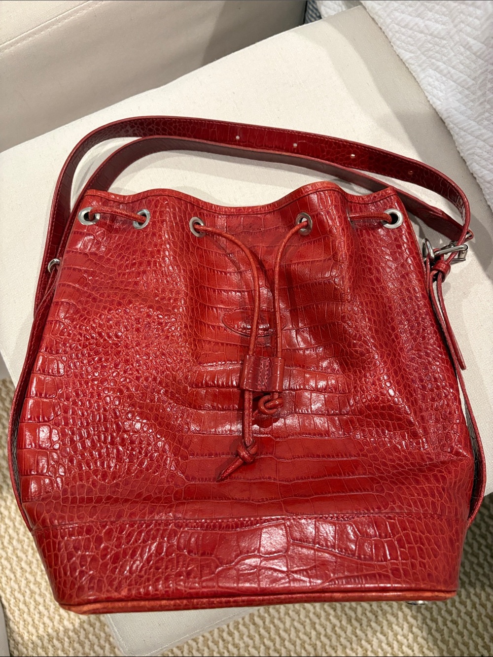 Mulberry Vintage Red Bucket Bag